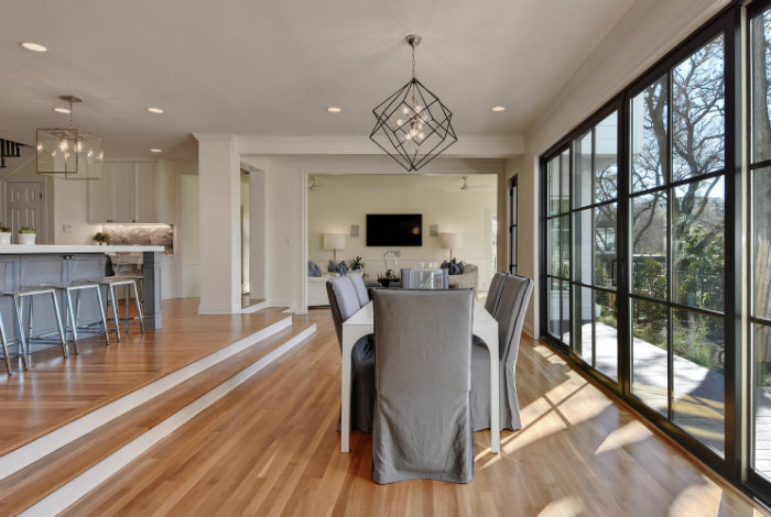 παρκέ εκλεκτικής τραπεζαρίας