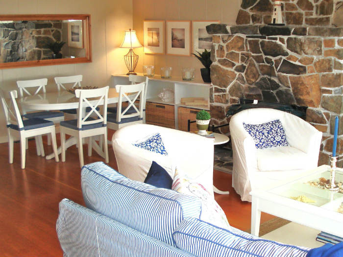 φυσική αντίθεση πέτρινο τζάκι