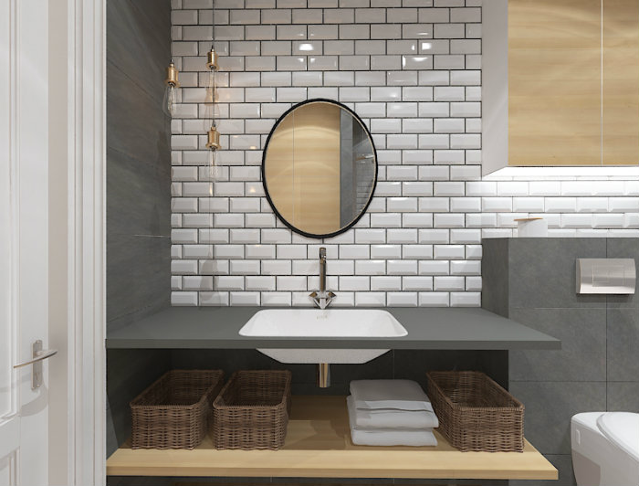 τοιχος με εντυπωσιακα πλακακια