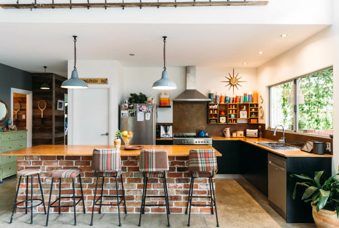 ρετρο μοντερνα κουζινα