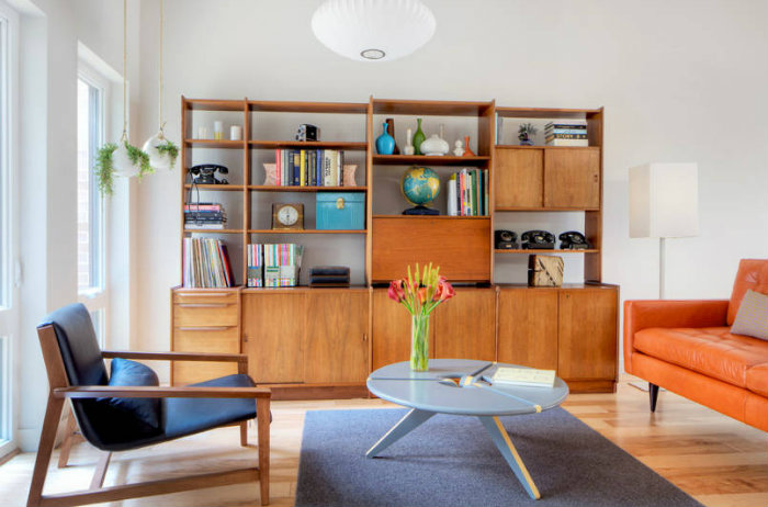 midcentury και ξύλο