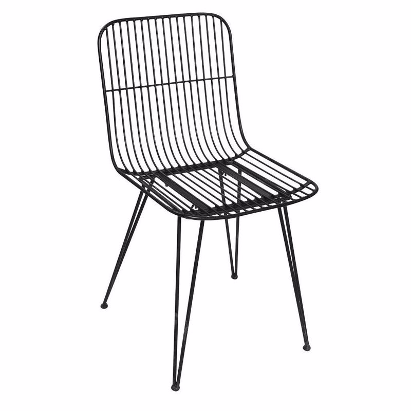 καρεκλα mesh συρμα μεταλλικη μαυρη