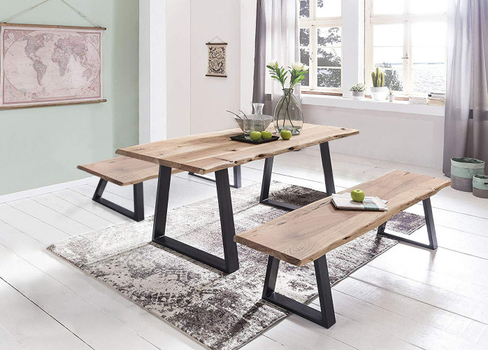 Σετ τραπεζαριας φυσικο ξυλο