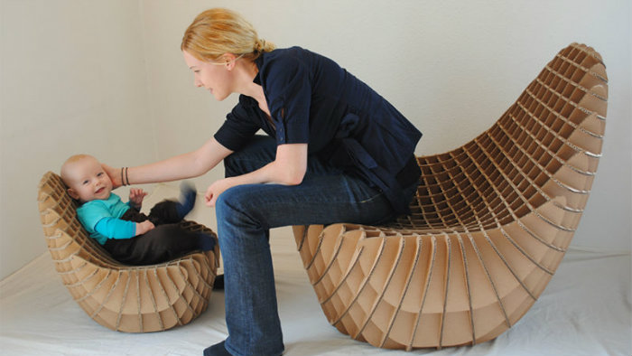 πολυθρονες egg από χαρτονι