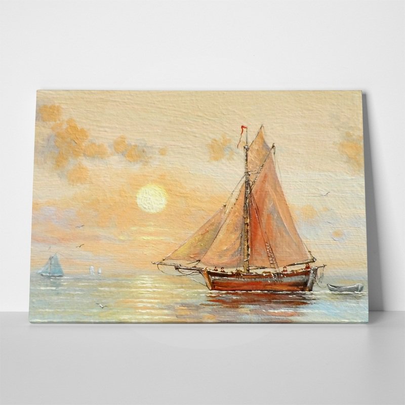 Πίνακας σε καμβα FISHERMAN'S BOAT