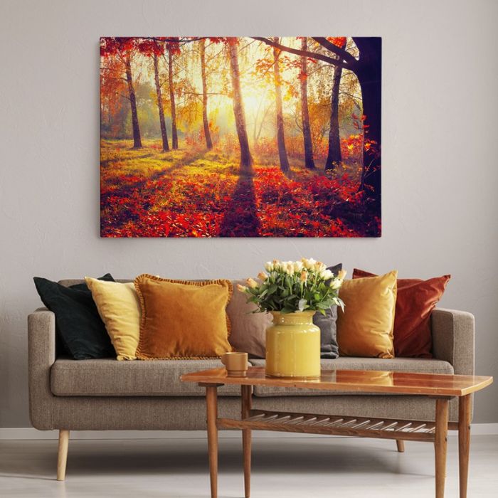 πινακας σε καμβα φθινοπωρο