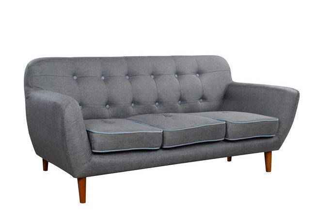 τριθεσιος καναπες γκρι