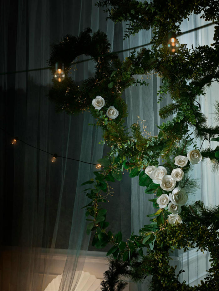 τεχνητα στεφανια φυτα ικεα διακοσμηση χριστουγεννιατικη 2018