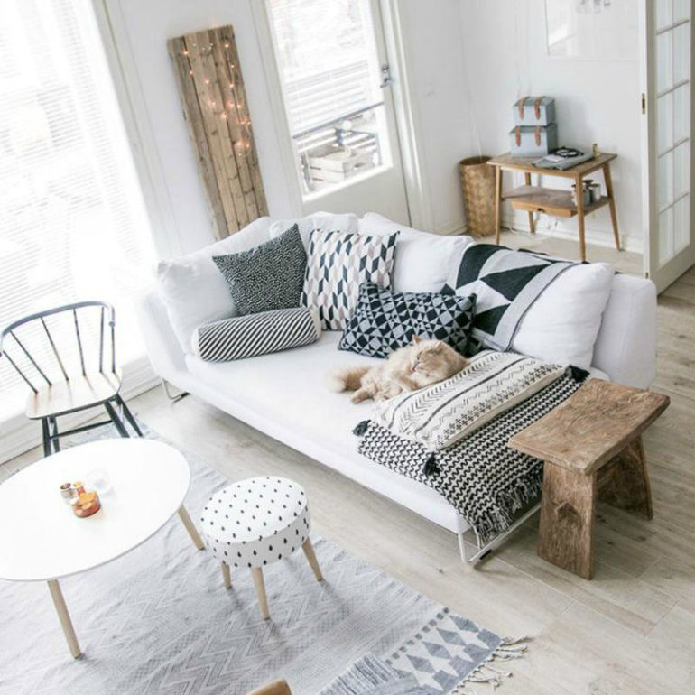 σκανδιναβικο στυλ διακοσμηση σαλονι ιδεες φωτογραφιες