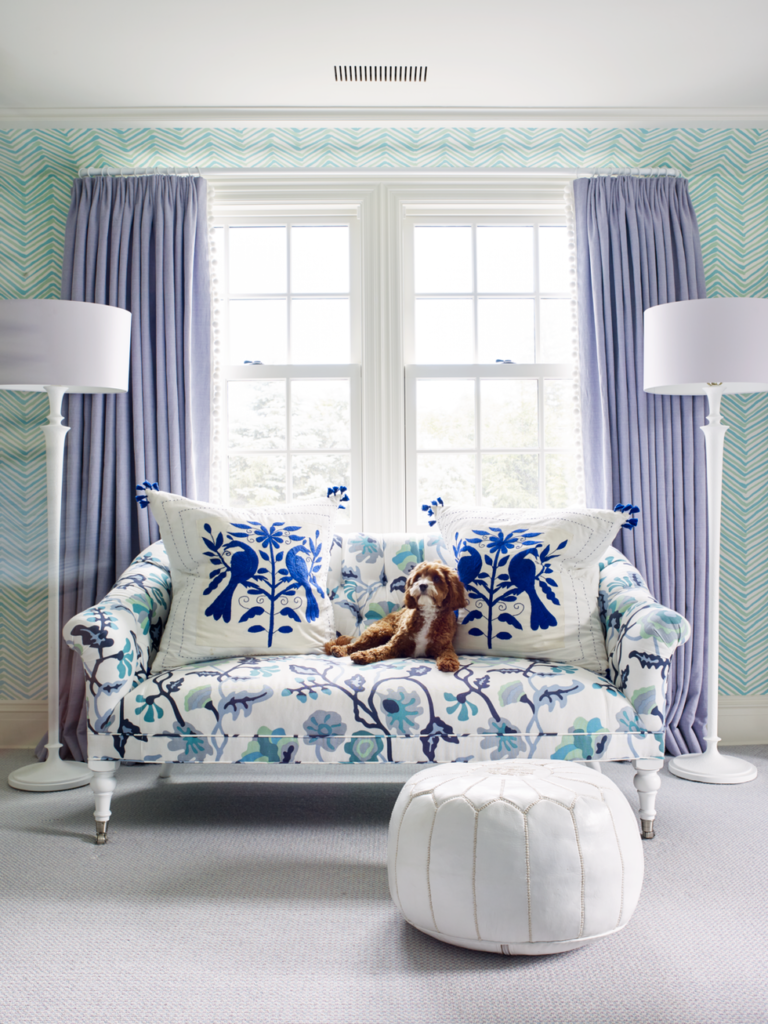 σαλονι καναπες ιδεες διακοσμηση μπλε λευκο