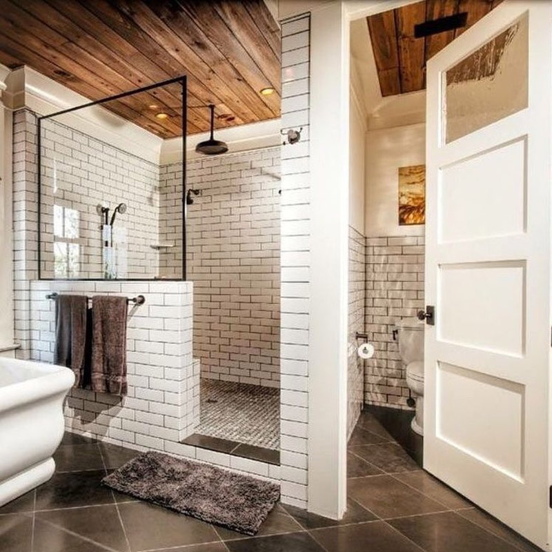 μπανιο με ξυλινο ταβανια μπανια ιδεες φωτογραφιες 2020