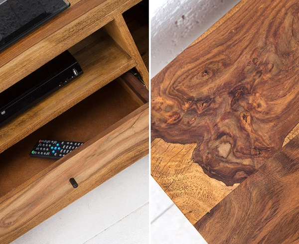 επιπλο τηλεορασης βαση τραπεζι τραπεζακι ξυλο ακακια μασιφ sheesham φυσικο ξυλο νερα polihome