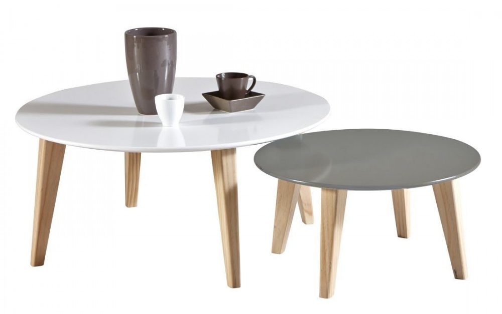 Σετ τραπεζάκια σαλονιού βοηθητικα 2 τεμαχίων polihome 