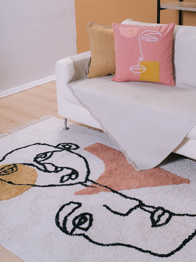 line art διακοσμηση 2020 χαλια μαξιλαρια