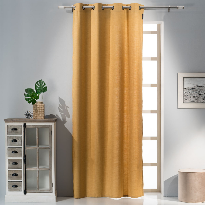 Κουρτίνα (140x270) Με Τρουκς Pierre Cardin Dousez Mustard