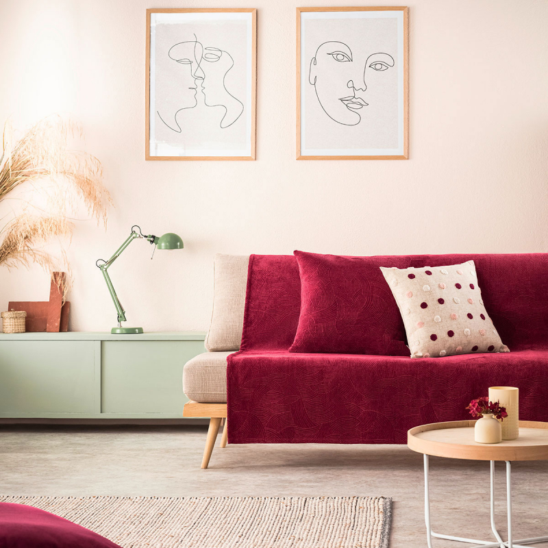 Ριχτάρι Διθέσιου (180x250) Gofis Home Nimbus Bordo 447/02