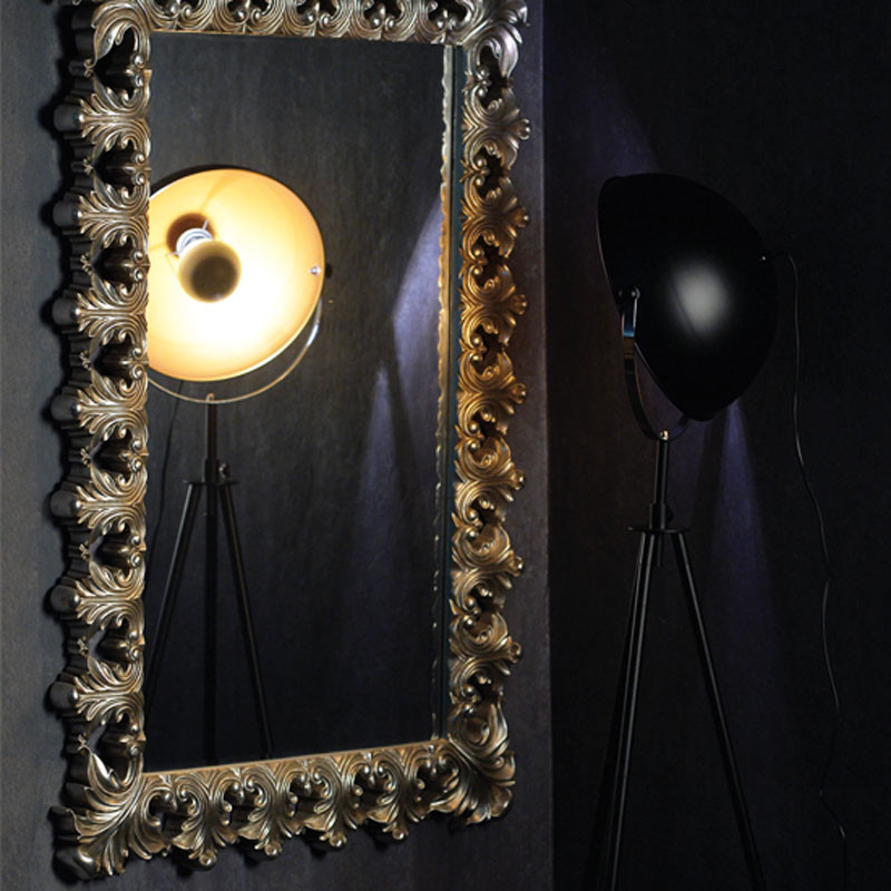 Φωτιστικό Δαπέδου Aca Camara ML306681FBG Black Matt/Brass Satin