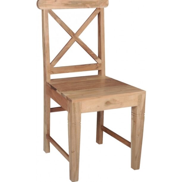 ξυλινη καρεκλα φυσικο χρωμα polihome