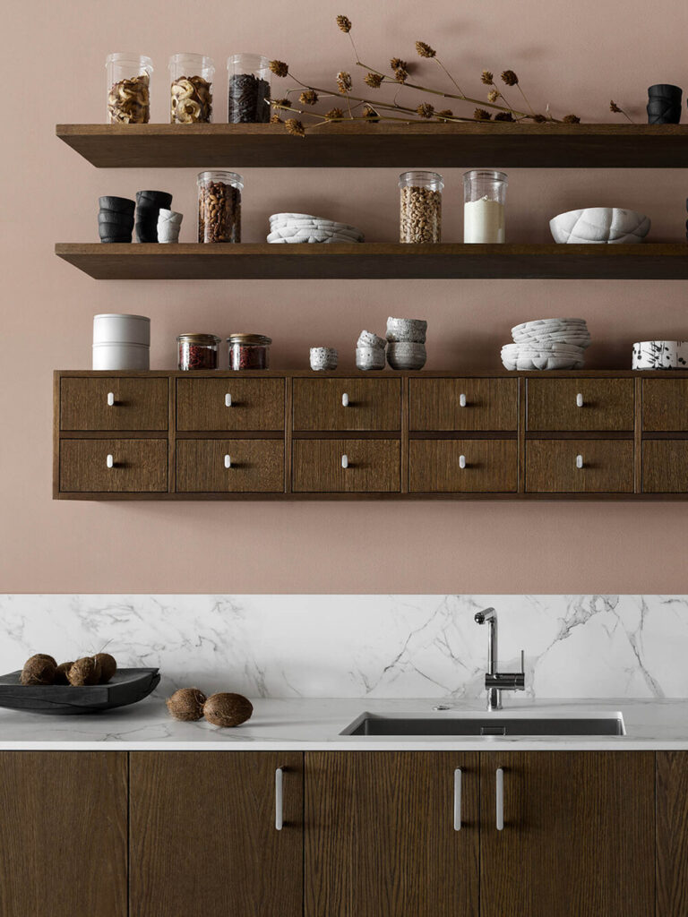 βαψιμο σπιτιου σαλονιου 2021 χρωμα χρωματα τοιχου ροζ θερμα χρωματα ιδεες φωτογραφιες εμπνευση τραπεζαρια ουδετερα γηινα χρωματα κουζινα καφε ροζ