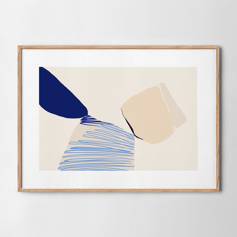 poster ποστερ με ξυλινη κορνιζα sticky μοντερνο