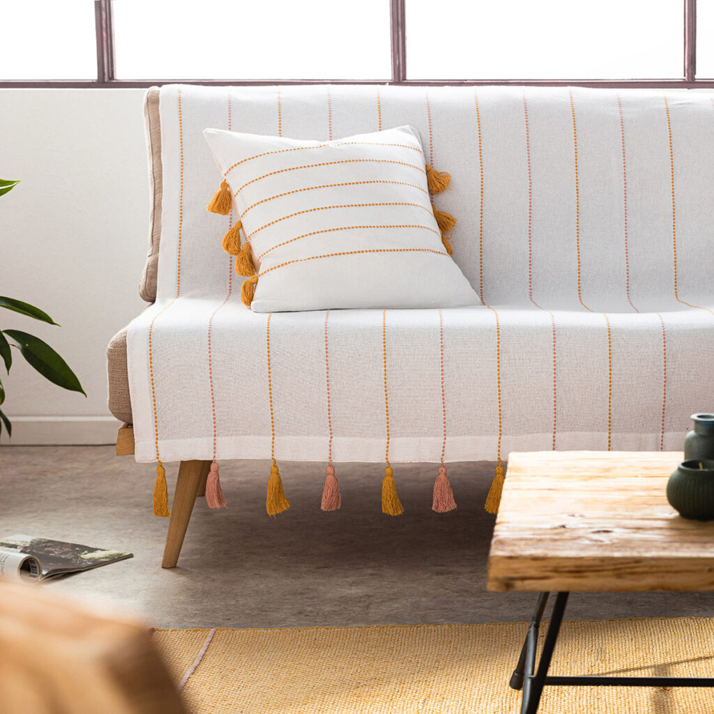 Ριχτάρι Τριθέσιου (180x310) Gofis Home Rib Mustard 303/10