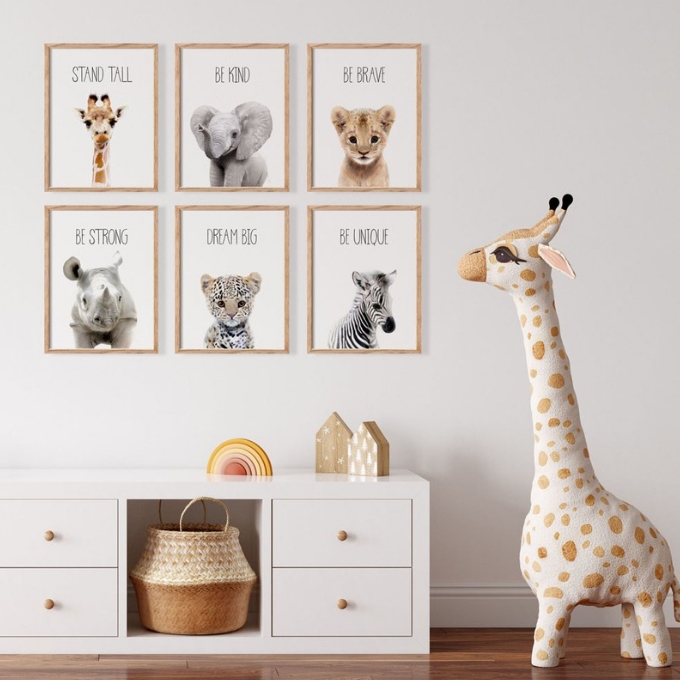 gallery wall ποστερς posters ποστερ σετ sticky σκανδιναβικο στυλ διακοσμηση παδικο δωματιο ιδεες διακοσμησης φωτογραφιες ζωακια