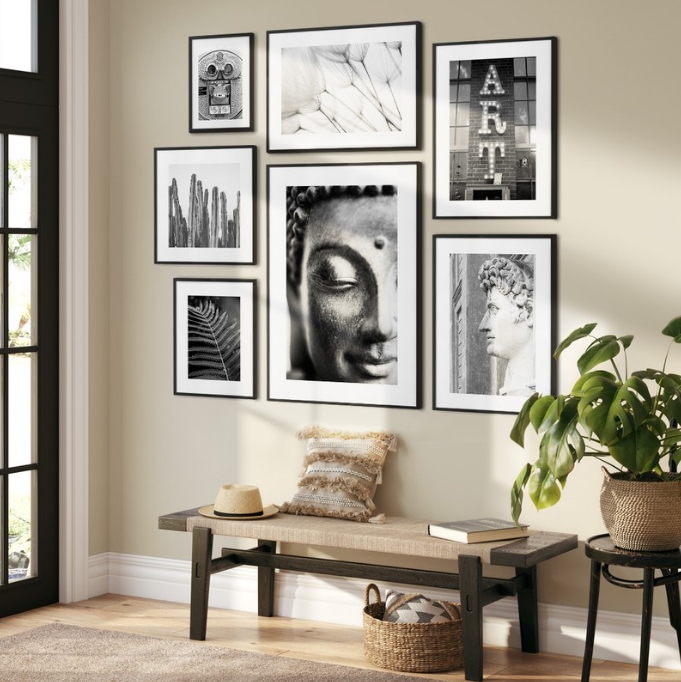 gallery wall ποστερς posters ποστερ σετ sticky σκανδιναβικο στυλ διακοσμηση σαλονι τραπεζαρια τοιχος ασπρομαυρο