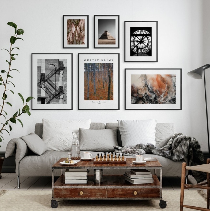 gallery wall ποστερς posters ποστερ σετ sticky σκανδιναβικο στυλ διακοσμηση σαλονι vintage industrial βινταζ βιομηχανικο