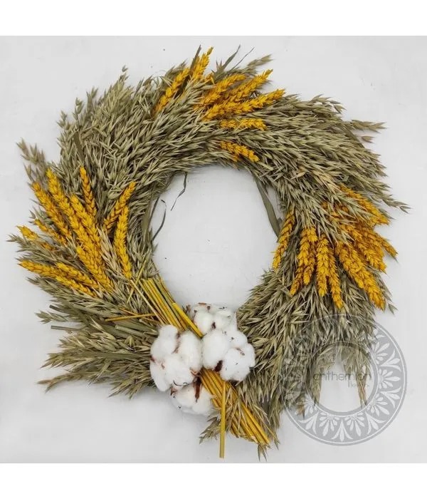 στεφανι πορτας εισοδου διακοσμητικο λουλουδια ανοιξιατικο εξωπορτας πρωτομαγια πρωτομαγιατικο λουλουδια αποξηραμενα pampas παμπας