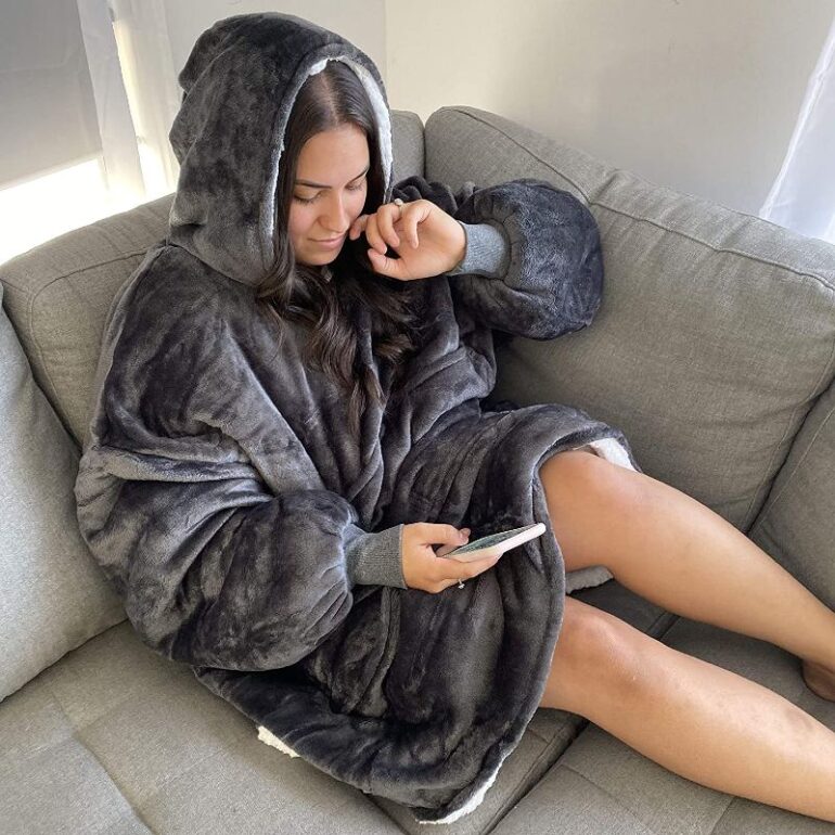 κουβερτα με μανικια και κουκουλα μπλουζα telemarketing φλις τελεμαρκετινγκ jumbo