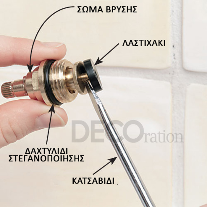 βρυση που σταζει κουζινας νεροχυτη μπανιερα επισκευη υδραυλικος πως να επισκευασω