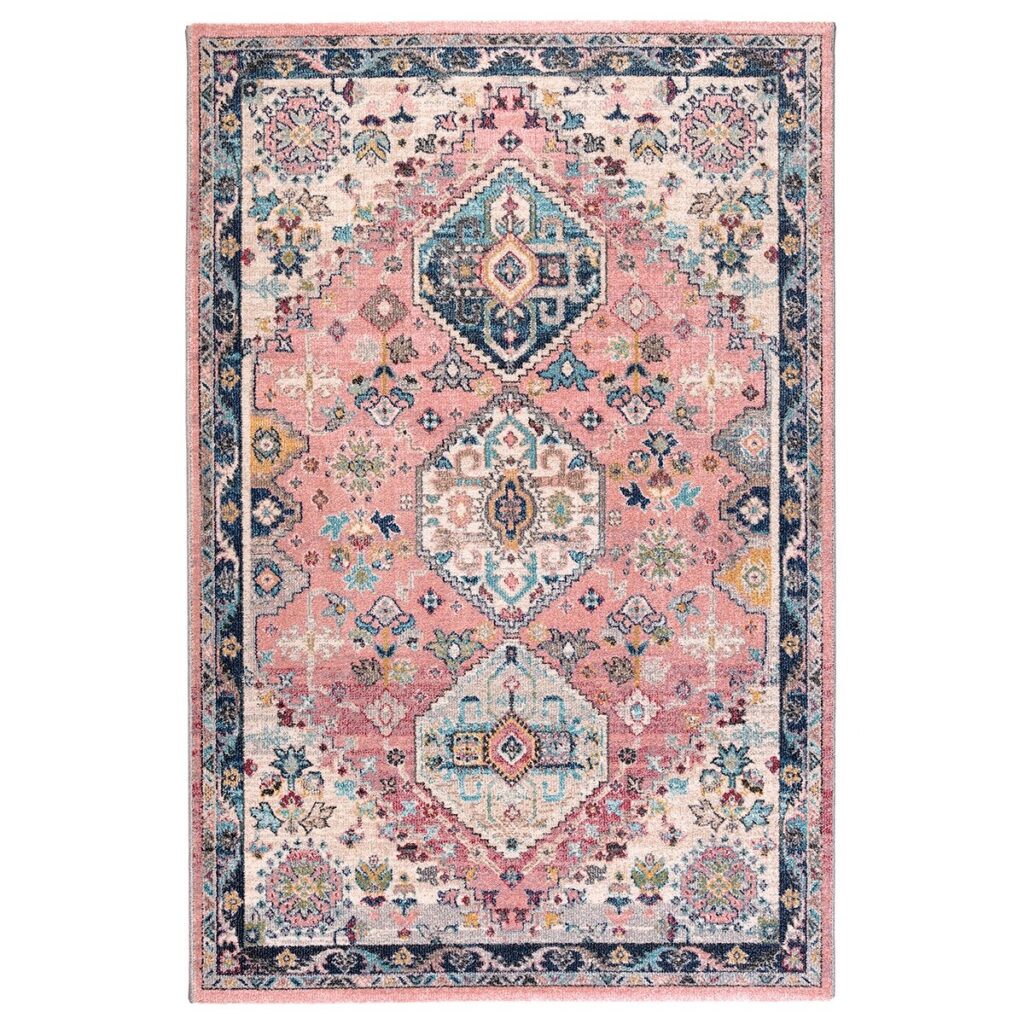 χαλί 200x290 βιοκαρπέτ naif 3441 ροζ vintage