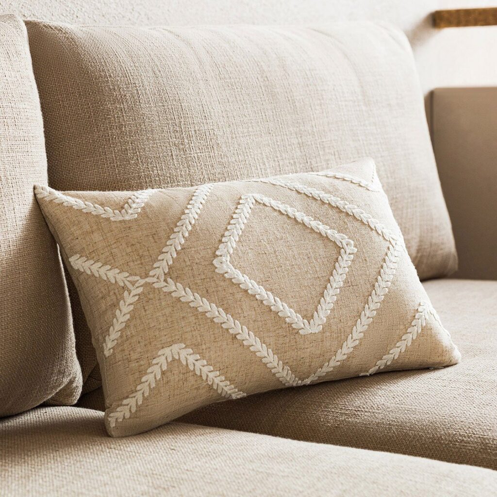 διακοσμητικη μαξιλαροθηκη μπεζ gofis