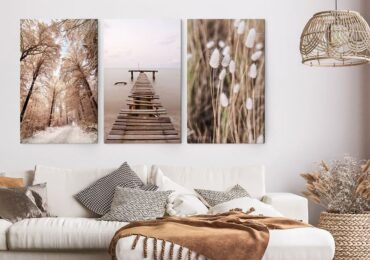 Τρίπτυχος Πίνακας σε καμβά RELAXING TIME