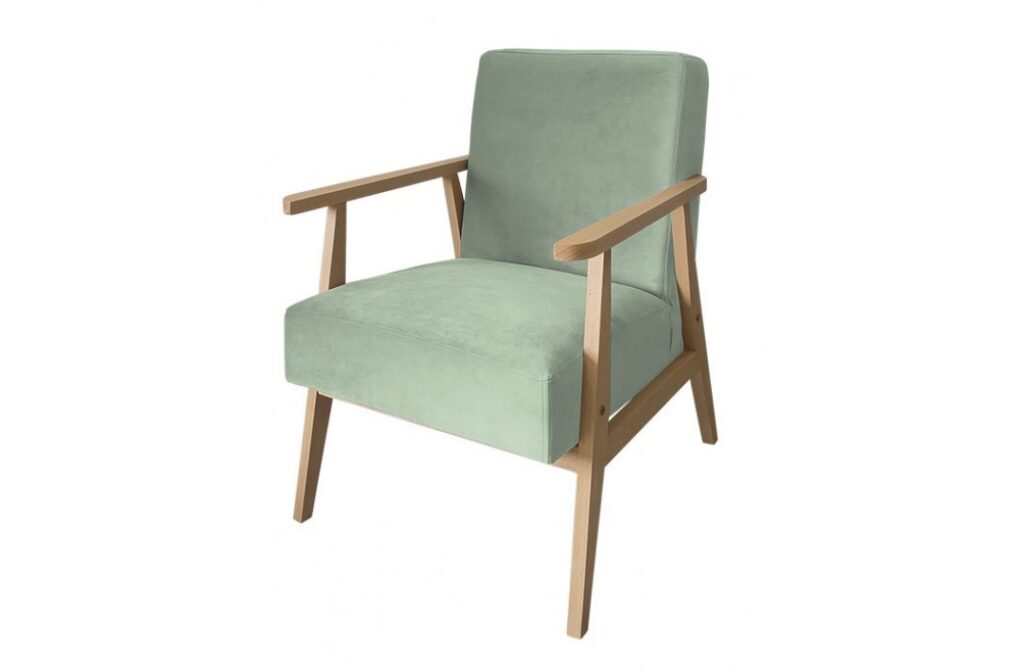 πολυθρονα retro ρετρο μεντα ξυλινη polihome