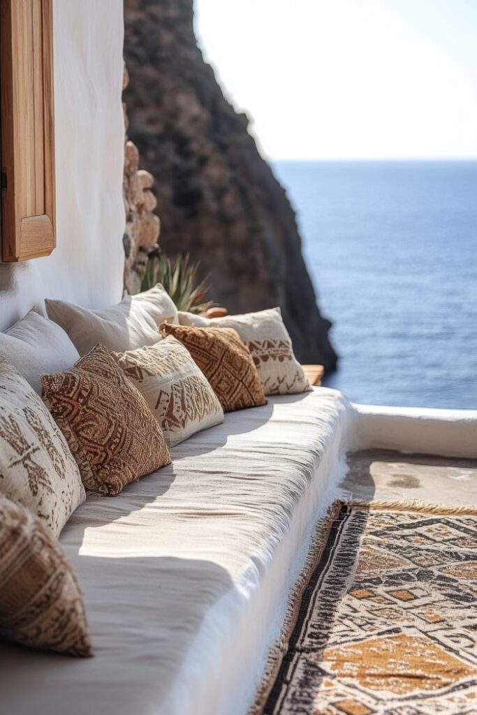 παραδοσιακά μεσογειακά μοτίβα, γεωμετρικά σχέδια μεσογειακά, φλοράλ μοτίβα μεσογειακά, ελληνικοί μαίανδροι διακόσμηση, πορτογαλικά αζουλέχος μοτίβα, μαροκινά πλακάκια σχέδια, ψάθα διακοσμητικά στοιχεία, καλάθια από ραφία, έπιπλα από ρατάν, φυσικές ίνες υφάσματα, χαλιά από γιούτα, υφές μεσογειακού σπιτιού, παραδοσιακά υφαντά μεσογειακά, μοτίβα μεσογειακών υφασμάτων, συνδυασμός μεσογειακών υφών