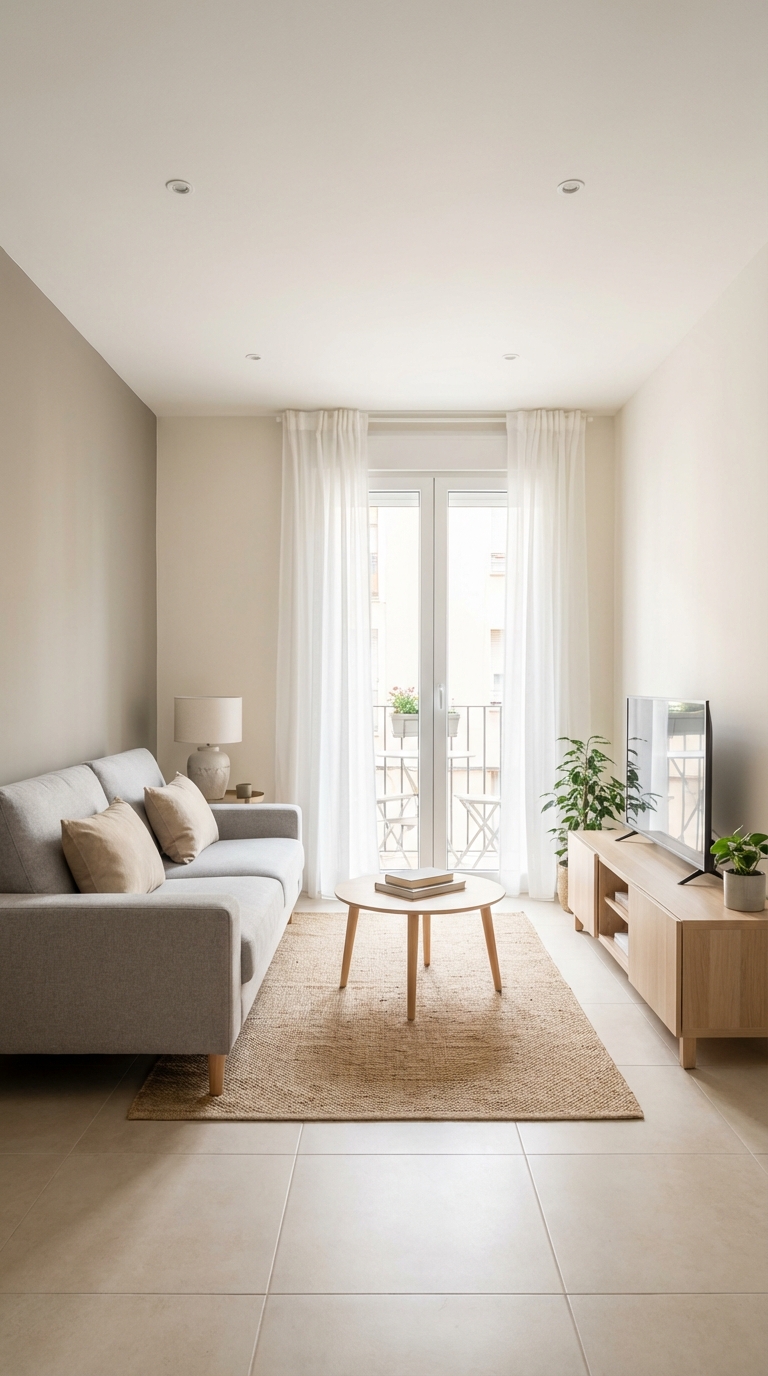 warm minimal σπιτι παλετα απο γηινα χρωματα για ηρεμους χωρους σαλονι