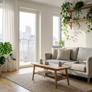 Biophilic διακόσμηση σε διαμέρισμα: Πως φέρνεις τη φύση μέσα με τεχνητά φυτά χωρίς να γίνει ζούγκλα