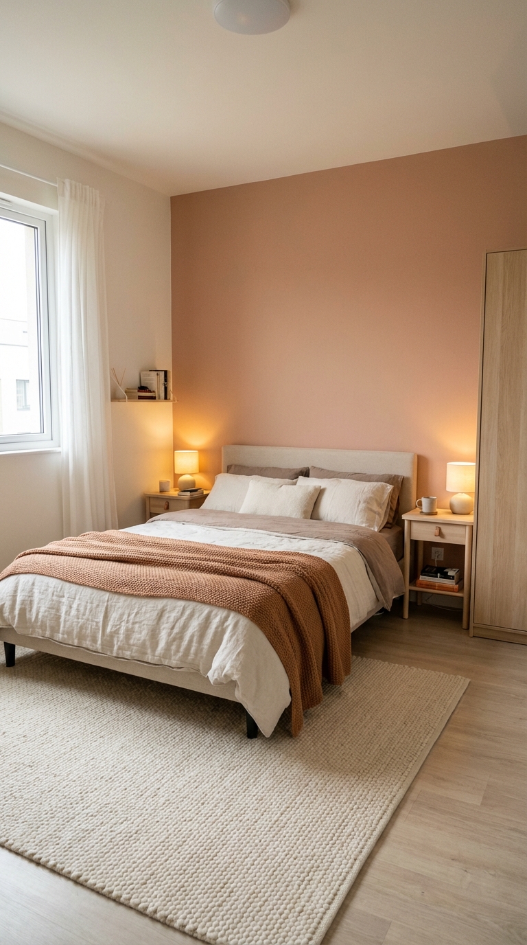 warm minimal σπιτι παλετα απο γηινα χρωματα για ηρεμους χωρους υπνοδωματιο κρεβατοκαμαρα