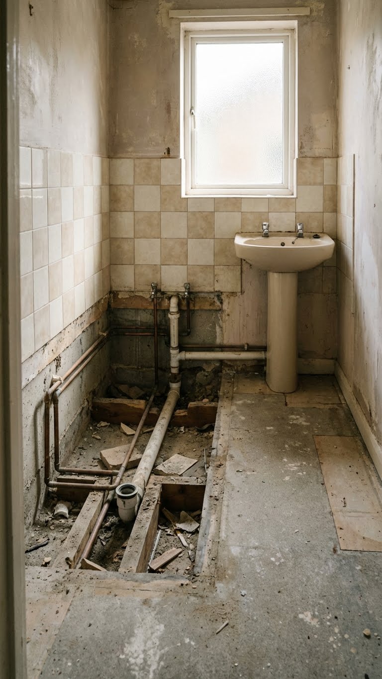 walk in ντουζιερα σε παλιο μπανιο, αντικατασταση μπανιερας με ντουζιερα, υγρομονωση μπανιου, κλισεις δαπεδου ντουζιερας, πλακακια ντουζιερας, σιφονι ντουζιερας, ανακαινιση μπανιου σε πολυκατοικια, μικρο μπανιο ντουζιερα, τεχνικες συμβουλες μπανιο ανακαινιση