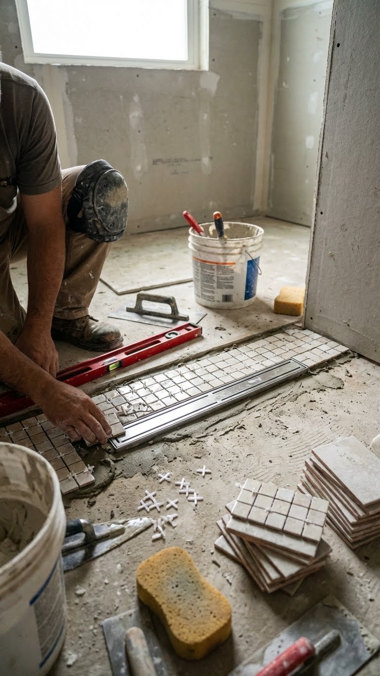 walk in ντουζιερα σε παλιο μπανιο, αντικατασταση μπανιερας με ντουζιερα, υγρομονωση μπανιου, κλισεις δαπεδου ντουζιερας, πλακακια ντουζιερας, σιφονι ντουζιερας, ανακαινιση μπανιου σε πολυκατοικια, μικρο μπανιο ντουζιερα, τεχνικες συμβουλες μπανιο ανακαινιση, πλακακια πλακιδια μπανιου, μαστορας συνεργειο