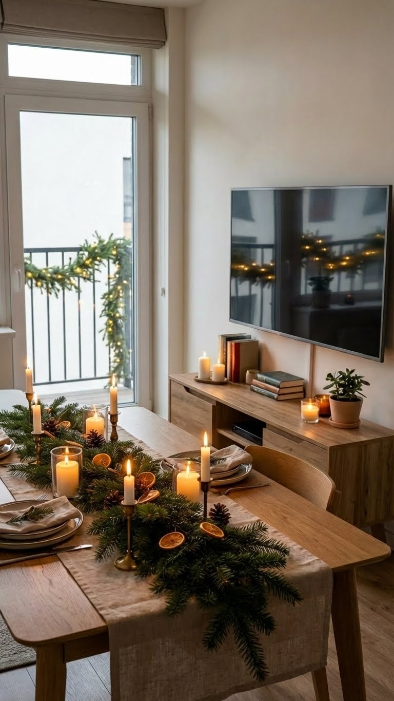 φυσικη χριστουγεννιατικη διακοσμηση, γιρλαντες απο ελατο, γιρλαντες απο αληθινο ελατο, αποξηραμενα πορτοκαλια, ξυλινα χριστουγεννιατικα στολιδια, βιοφιλικα χριστουγεννα, φυσικα υλικα στη διακοσμηση, diy χριστουγεννιατικη διακοσμηση, zero waste χριστουγεννα, χριστουγεννιατικη διακοσμηση με φυτα