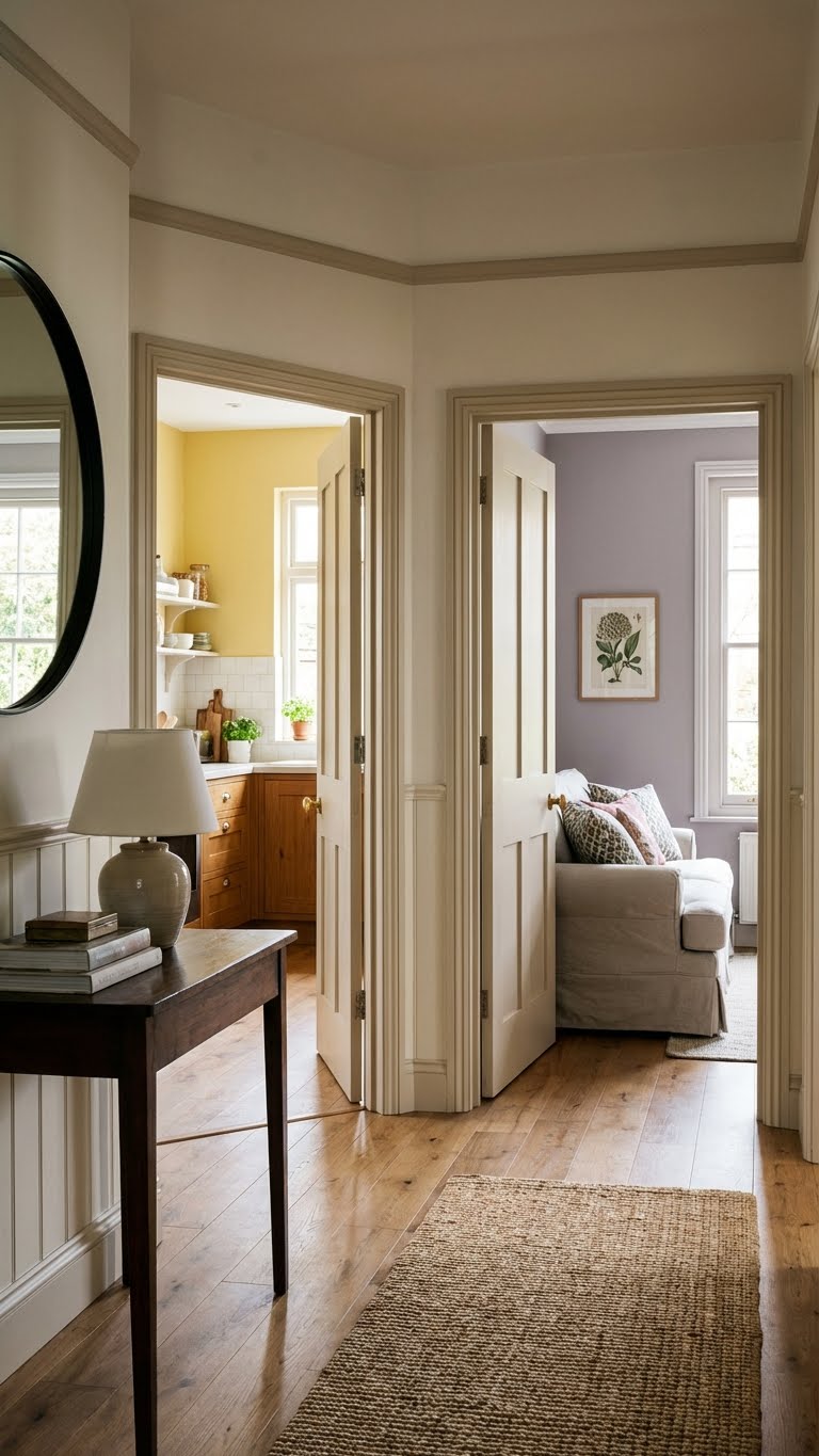 παλ αποχρωσεις, παστελ χρωματα τοιχου, παστελ χρωματα τοιχου σε ενηλικο σπιτι, butter yellow κιτρινος τοιχος, λιλα σαλονι, απαλο ροζ υπνοδωματιο, muted pastels διακοσμηση, χρωματα τοιχου για σαλονι, χρωματα τοιχου για υπνοδωματιο, refined pastels 2026, γκρι λιλα