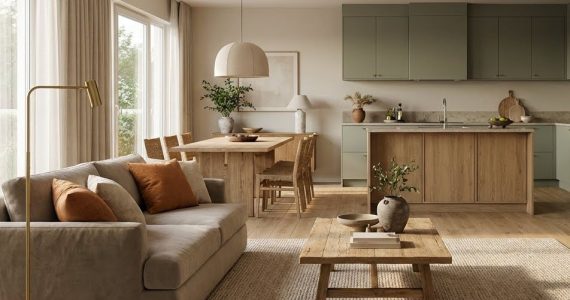 open plan σαλόνι κουζίνα ενιαίος χώρος σαλόνι κουζίνα διακοσμηση ανοιχτος χωρος διαχωρισμος χωρου