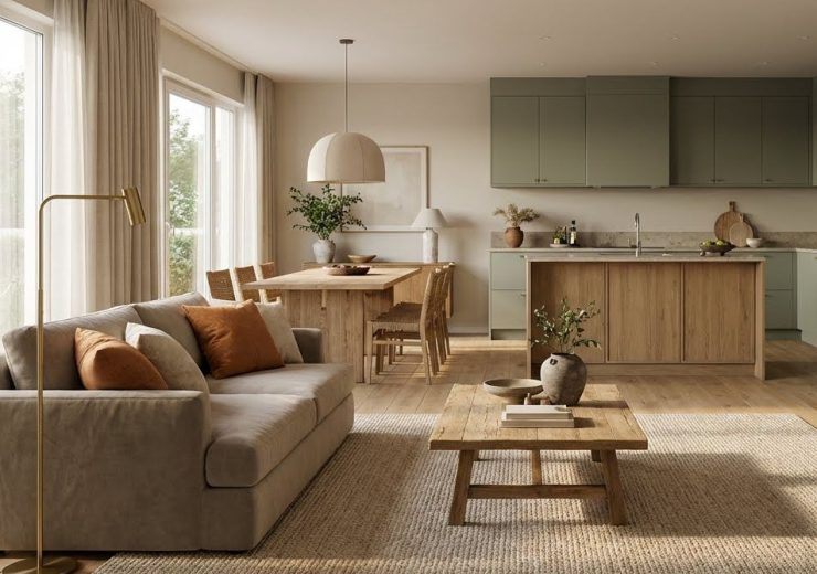 Open plan σαλόνι-κουζίνα: Ιδέες για ζεστές ζώνες σε μεγάλο ενιαίο χώρο