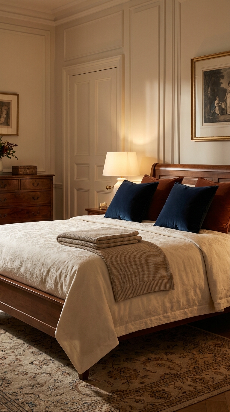 κλασικη κρεβατοκαμαρα διακοσμηση, κλασικη κρεβατοκαμαρα ιδεες, κλασικο υπνοδωματιο, παραδοσιακη κρεβατοκαμαρα, διαχρονικο υπνοδωματιο, χρωματα κρεβατοκαμαρας, τοιχοι κρεβατοκαμαρας, κεφαλαρι κρεβατιου, υφασματα κρεβατοκαμαρας, στρωσιμο κρεβατιου, φωτισμος υπνοδωματιου, καδρα υπνοδωματιου, καθρεφτης κρεβατοκαμαρας, χαλι κρεβατοκαμαρας, κουρτινες υπνοδωματιου